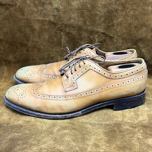 Dunhill Wing Tip Distressed LeatherShoes